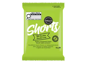 milk chocolate shorts 18g pouch